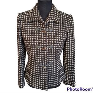 Tahari Houndstooth Blazer